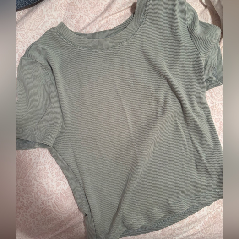 Sage Green Baby Tee